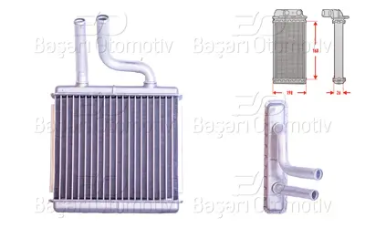 WISCO 96331063 Kalorifer Radyatoru Brazing 168x198 Mm 96331063 76507 5290071 320383 6313006 R21327 60816060 516001N 103966 KDW6060