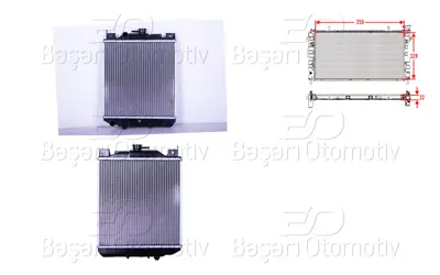 WISCO 17700-80E00 Su Radyatoru Brazing Mt 350x329x32 Mm 17700-80E00