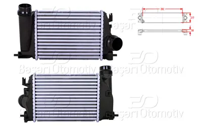 WISCO 14461-4ED0A Turbo Radyatoru (Intercooler) 282x217x50 14461-4ED0A
