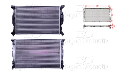 AUTOLUX 8E0121251A Su Radyatoru Mekanik Mt 632x388x26 Mm   8E0121251A 50539 19209 3002201 310036 16305 QER2336 1103119 732963 5000291