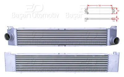 WISCO 0384.K1 Turbo Radyatoru (Intercooler) 745x147x64 0384.K1