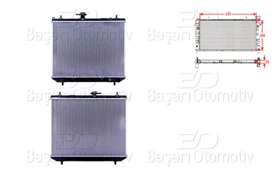 WISCO 16400-87417 Su Radyatoru Brazing Mt 425x558x26 16400-87417