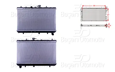 WISCO 25310-FD010 Su Radyatoru Brazing Mt 350x647x16 25310-FD010