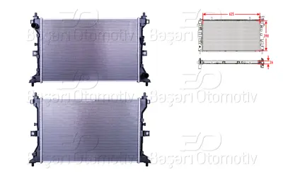 WISCO 17700-62M00 Su Radyatoru Brazing Mt 625x398x26   SZ2149 1770062M00 DCM47039 606148 M0420330 DRN47039 PL103149 59232 52012703 550753K9