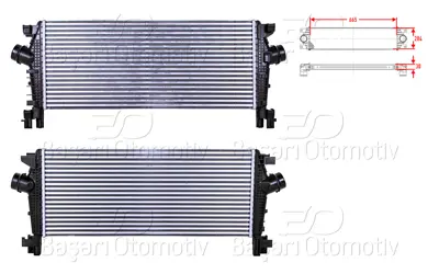 WISCO 1302148 Turbo Radyatoru (Intercooler) 665x284x30 1302148 30270 818566 8ML376988354 5053304549 13311080 344700 V40602072 OL4549 7073007