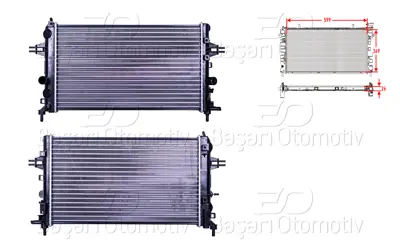 AUTOLUX 1300270 Su Radyatoru Mekanik Mt 599x369x26   1300270 104300 37002440 21110138 1073138 8MK376719061 53000 150067N OLA2440 630704