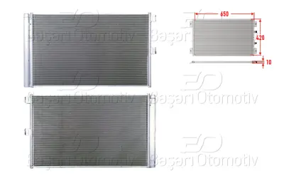 WISCO 995001054 Klima Radyatoru 650x420x10   995001054 940660 A0995001054 350206 8FC351010364 AC911000S MS5723D DCN17061 30015705 122042N