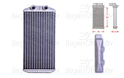 WISCO 1609171580 Kalorifer Radyatoru Brazing 267x131 Mm 1609171580 RA2210350 DRR07008 9016704 CN6338 93940 5P43819R0 5P4310100 DRR07005 6448Q6