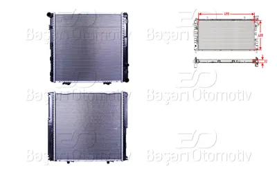 WISCO 1245006203 Su Radyatoru Brazing Mt 490x488x32 1245006203 62764 120280N 1062039 8MK376712434 KMS148 A1245006203 62764A 53876 8MK376712431