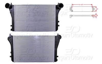 WISCO 3C0145805P Turbo Radyatoru (Intercooler) 617x412x32 CI83000P 3C0145805P 3C0145805R 1K0145805E 1K0145803S CI161000P 8ML376723541 1K0145803E 1K0145803L 1K0145803A