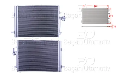 WISCO 7G9119710AC Klima Radyatoru 623x471x16 7G9119710AC 7G9119710AB 18005428 7G9119710FB 814360 FD5428D 940043 1582558 105223 7G9119710AD