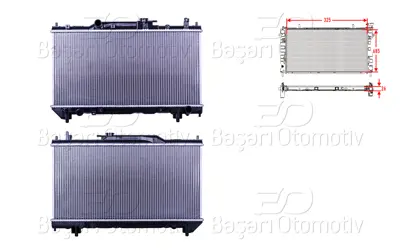 WISCO 16400-03180 Su Radyatoru Brazing Mt 325x648x26 16400-03180