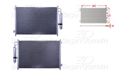 WISCO 92100-JG000 Klima Radyatoru 642x411x16 92100-JG000