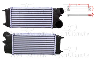 WISCO 8V519L440AE Turbo Radyatoru (Intercooler) 300x142x80   8V519L440AF 818241 8V519L440AE 30356 1534670 1722905 FD4476 96228 8V519L440AB 8V519L440AD