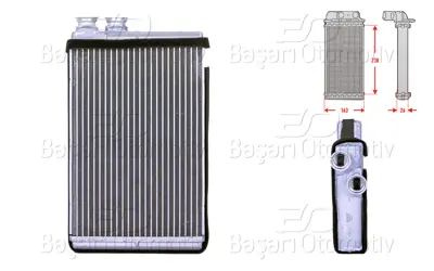 WISCO 6448.S7 Kalorifer Radyatoru Brazing 218x155 Mm   6448S7 71158 8FH351315571 AH195000P 7273 347385 9006305 CNA6305 54347 811576