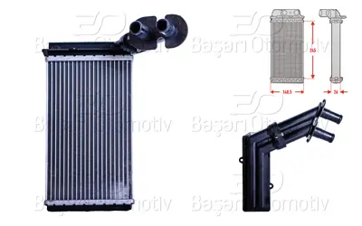 WISCO 7M1819030A Kalorifer Radyatoru Brazing 245x156 Mm   93844 1126301500 7M1819030A 812324 170150002 7M1819030 73973 53550 MK5032 49002N