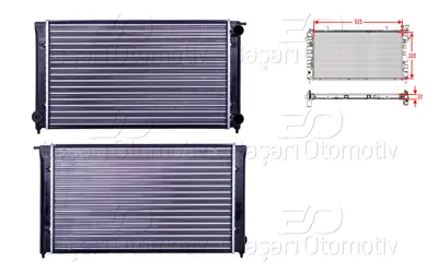 AUTOLUX 321121253AL Su Radyatoru Mekanik Mt 525x320x32   321121253AL 1L0121253L 321121253K 1L0121253P 1L0121253B 321121253BN 321121253AA 7370058 8MK376713304 VW2045