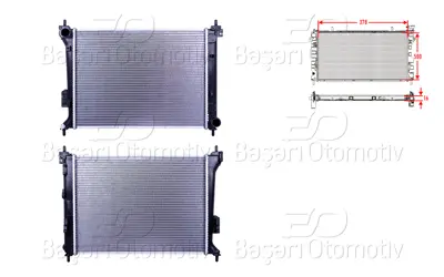 WISCO 25310-1J000 Su Radyatoru Brazing Mt 378x500x16 Mm   25310-1J000