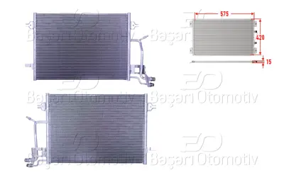 WISCO 4B0260403F Klima Radyatoru 575x420x15 4B0260403F DCN02013 4B0260403T AI5176 482290N 4B0260403B 4B0260401T 8103019 94593 4B0260403N