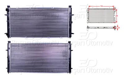 AUTOLUX 701121253D Su Radyatoru Mekanik Mt-At 718x359x34 9558207 701121253K 701121253D QER2363 232397 70822608 311199 CU2098 701121253E 180076N