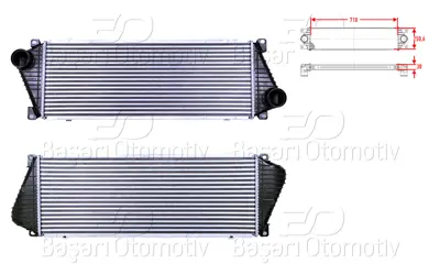 WISCO 2D0145805D Turbo Radyatoru (Intercooler) 718x250,6x30 2D0145805D 351319200363 2116029 A9015010701 47630150000 2D0145805 PRS5002 817M23A 137320N CI18000S