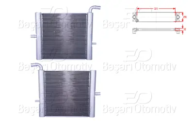 WISCO LR062670 Turbo Radyatoru (Intercooler) 321x290x32   64338 LR062670 59176 LR034577 2012701 AU2334 20067N 107687 550895U6 9001857