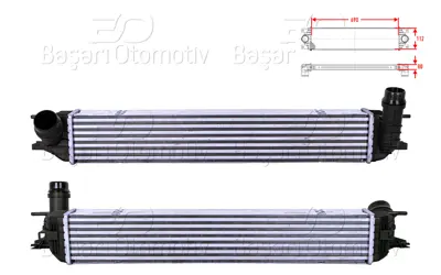 WISCO 14461-0001N Turbo Radyatoru (Intercooler) 690x112x80   14461-0001N