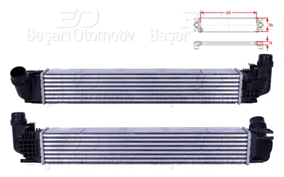 WISCO 8200880552 Turbo Radyatoru (Intercooler) 655x104x76 8200880552 7093111 723053 V46600009 107308 CI496000S DAA4009 818228 8ML376988144 DA4009
