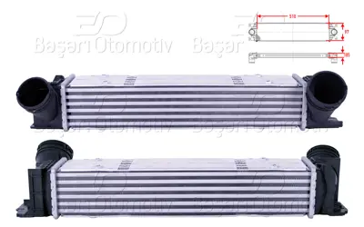 WISCO 17517798788 Turbo Radyatoru (Intercooler) 510x97x105 17517798788 BW4538 30907A BM024N002 8ML376988094 CI491000S 96480 818594 BWA4538 107405