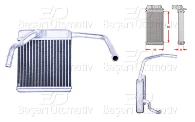 WISCO XM3418476CA Kalorifer Radyatoru Brazing Mt-At 139x168 Mm XM3418476CA M2120190 UJ0861A10 3943167 D6G007TT 811552 FD6607 54358 71775 18006607