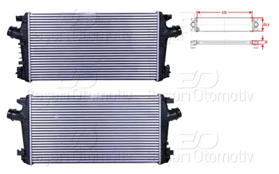 WISCO 13267647 Turbo Radyatoru (Intercooler) 650x404,6x30 13267647 CI364000P 7073006 30272 TSP0755005 157035N 96557 OLA4550 MST340 OL4550
