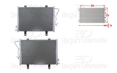 WISCO 7700414103 Klima Radyatoru 550x370x16 7700414103 817171 QCN28 RT5232 8093017 DCN23006 94279 TSP0225131 CA1094 723M65