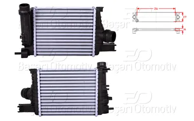 WISCO 14496-1381R Turbo Radyatoru (Intercooler) 256x217x64 14496-1381R