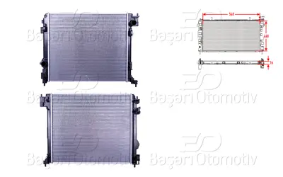 WISCO 21410-4BE0A Su Radyatoru Brazing Mt 540x468x16 21410-4BE0A