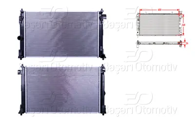 WISCO 16400-0T350 Su Radyatoru Brazing Mt 600x368x26 16400-0T350