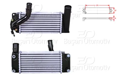 WISCO 17900-0N040 Turbo Radyatoru (Intercooler) 275x127x64 17900-0N040