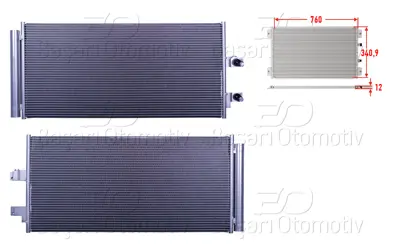 WISCO 31439781 Klima Radyatoru 760x340,9x12 31439781 DCN33016 59015700 31474707 350446 941211 222016N 553020U8 169137 2169959