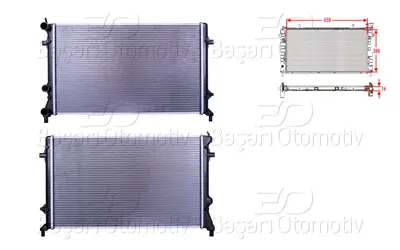 WISCO 5C0121251F Su Radyatoru Brazing Mt 650x388x16 Mm 5C0121251F 5C0121251E 5C0121251D 65296 59057 VW2359 DRM32043 65321 DRM32044 105846