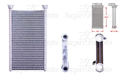 WISCO 9229486 Kalorifer Radyatoru Brazing 133x246 Mm 64119229486 9229486 707190 6016701 BW6615