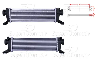 WISCO 1685000000 Turbo Radyatoru (Intercooler) 395x115x30 CI63000P 1685000000 7063003 8ML376723311 30004261X 30151 2111340 8168005 MS4261 817M30