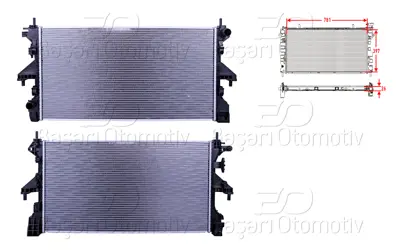 WISCO 1382419080 Su Radyatoru Brazing Mt 781x397x26   1382419080 8MK376733561 616950280 CR808000P CN2320 1616950280 1382424080 1618094280 1617117280 617023380