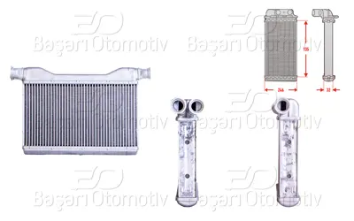 WISCO 9163330 Kalorifer Radyatoru Brazing 135x244 Mm 346750 9163330 8FH351315491 54325 6006382 AH189000P KBW6382 64119163330 70528 350218354000