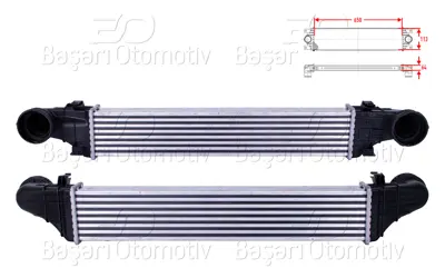 WISCO 2115001102 Turbo Radyatoru (Intercooler) 650x113x64 2115001102 3528304354 16001095 8ML376723391 7063038 913172 M817048A 817M48A 718131 DCA1027