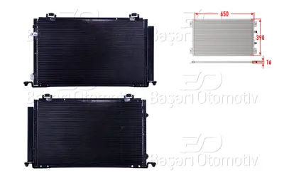WISCO 88450-05120 Klima Radyatoru 650x390x16   88450-05120