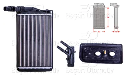 AUTOLUX 7701205538 Kalorifer Radyatoru Mekanik Mt-At 234x152x40 Mm 7701205538 8FH351311311 1035107SX 812223 RSD093015 72985 6093015 43006099 31170015 QR1602