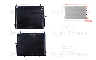 WISCO 1248301370 Klima Radyatoru 454x565x16   1248301370 CT11148 53696 A1248300570 27314 9212422 7010060001 8880400004 7401113 9212420