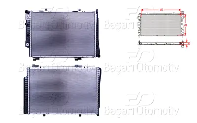 WISCO 2025002203 Su Radyatoru Brazing Mt-At 617x418x32 2025002203 2025006703 2025002103 8MK376712021 50222 MSA2174 2025006603 MS2174 DRM17071 502174R