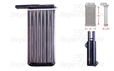AUTOLUX 91AG18B539AA Kalorifer Radyatoru Mekanik 242x132 Mm 91AG18B539AA 71756 8FH351313231 18006154 8FH351313131 1107449 6053001 6183117 99190N 91AG18B539AB