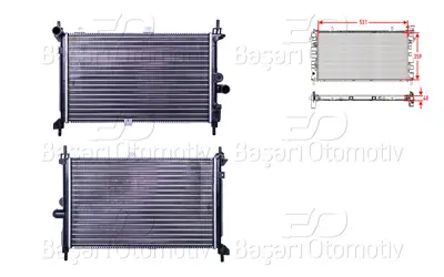 AUTOLUX 1300103 Su Radyatoru Mekanik Mt 531x359x40 1300103 DRM20014 OPEL5239 VX719 90353025 701653 2175810003 QER1244 CR267000S 5050302127