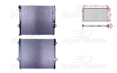 WISCO 16400-67230 Su Radyatoru Brazing Mt-At 650x588x32 Mm 16400-67230